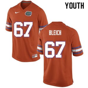 Youth Florida Gators #67 Christopher Bleich NCAA Nike Orange Authentic Stitched College Football Jersey QVM8062RX